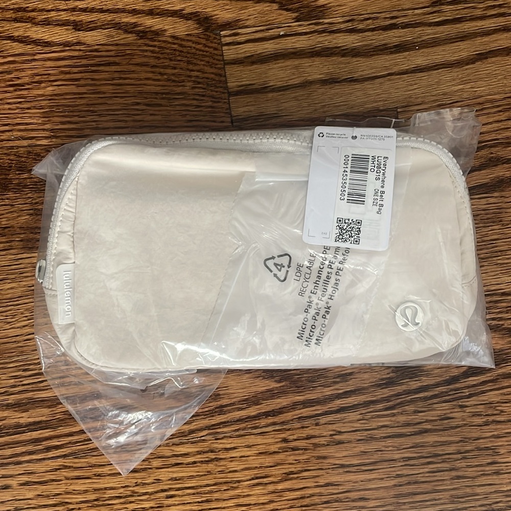 Lululemon Everywhere Belt Bag 1L White Opal Brand NEW w/ tags and bag! Sold out!